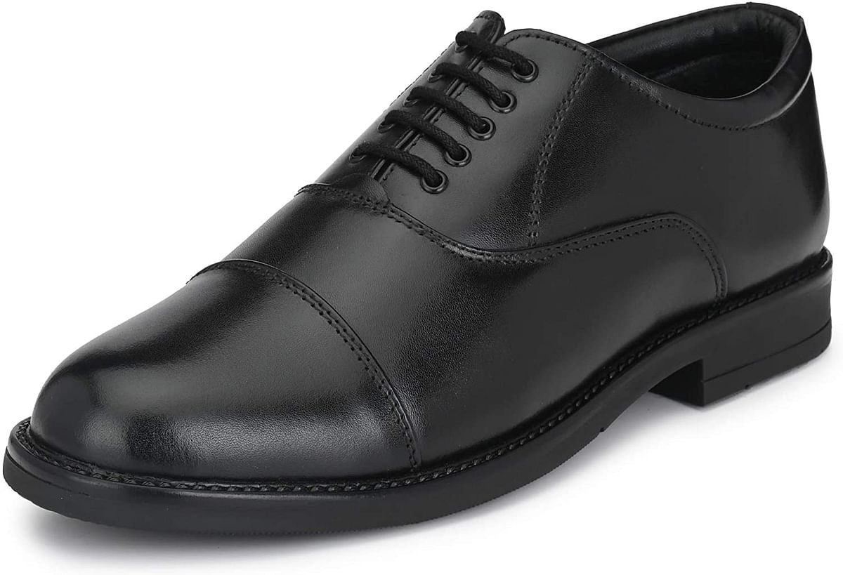 Burwood Men BWD 240 Leather Formal Shoes 43 EU Black