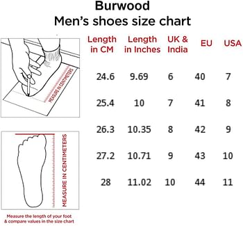 Burwood Men BWD 240 Leather Formal Shoes 43 EU Black