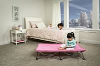 Regalo My Cot Portable Toddler Bed, Includes Fitted Sheet, 122L x 62W x 22H cm Pink