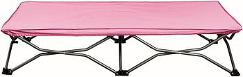 Regalo My Cot Portable Toddler Bed, Includes Fitted Sheet, 122L x 62W x 22H cm Pink