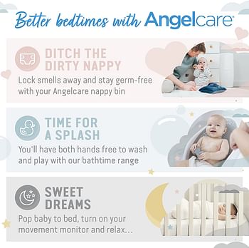 Angelcare Bath Time, Piece of 1, Grey, 1 Count (Pack of 1)/One Size/Grey