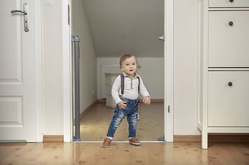 Lionelo Tulia Baby Gate, 9 Months +, White, Piece of 1