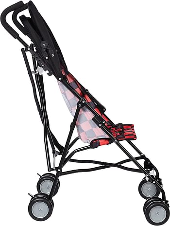 Disney Car Lightning McQueen Lightweight Buggy Stroller - 3-36 Months Rear Breaks, Shoulder Strap - Red,Black