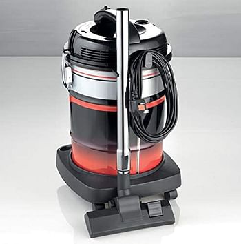 Kenwood 2200W DRUM VACUUM CLEANER, 25 Litre Capacity VDM60.000BR, Black/Red