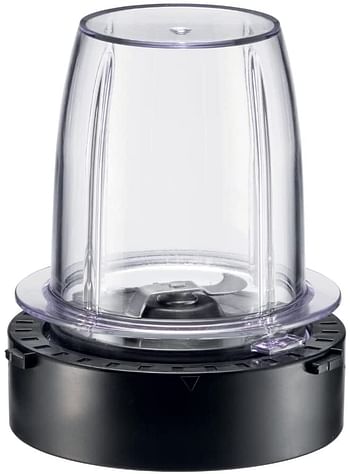 Kenwood 1000W GLASS BLENDER, SMOOTHIE WITH 2MULTI MILL, 2Speed With Pulse function, Ice crush Function, BLM45.720SS, Black& Metal/2Litre capacity