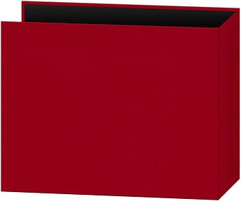 12x12 Fabric Frame 3-Ring Binder Scrapbook, Apple Red/Red/12 x 12