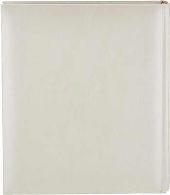 Pioneer WAF-46/G Photo Albums 200 Pocket Ivory Moire Cover Album with Gold Tone Oval Frame for 4 x 6-Inch Prints/Off white