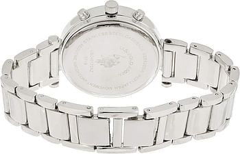 U.S. Polo Assn. Women's Silver Dial Alloy Band Watch - USC40172/Analog/Silver