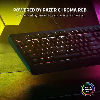 Razer Cynosa V2 - Membrane gaming keyboard with Razer Chroma RGB, Individually Backlit Gaming Keys, Fully Programmable/One Size/Black