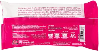 Jennifer's Baby Wipes, 80 Sheets/Multicolor