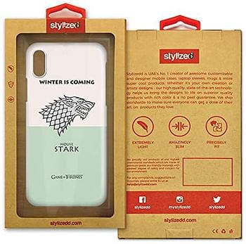 Stylizedd iPhone XS/iPhone X Snap Classic Matte Case Cover Matte Finish - GOT House Stark - Multicolor