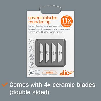 Slice - 10404 Replacement Blade Rounded Tip/4 Blades