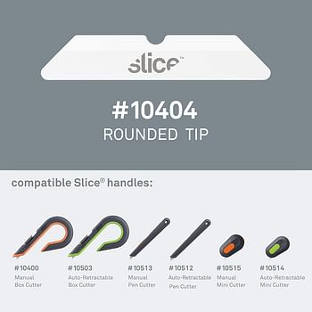 Slice - 10404 Replacement Blade Rounded Tip/4 Blades