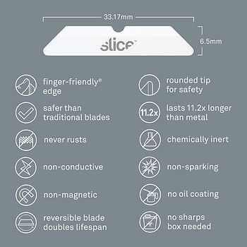 Slice - 10404 Replacement Blade Rounded Tip/4 Blades