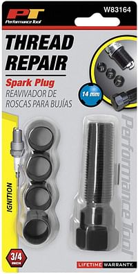 Performance Tool W83164 Spark Plug Rethread Kit, 14mm/Black