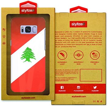 Stylizedd Samsung Galaxy S8 Plus Slim Snap Case Cover Matte Finish - Flag Of Lebanon /Multicolor/One Size