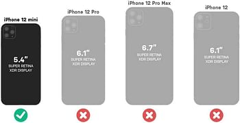 OtterBox Symmetry Clear Series, Clear Confidence for Apple iPhone 12 Mini - Clear