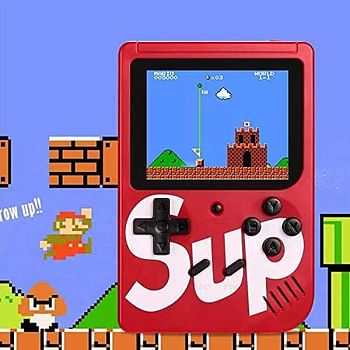 SUP Game Box Plus 400 in 1 Retro Games UPGRADED mini Portable Console Handheld Gift By PRIME TECH ™ (Red)