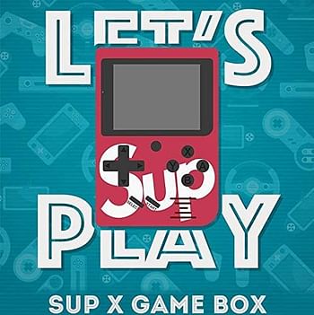 SUP Game Box Plus 400 in 1 Retro Games UPGRADED mini Portable Console Handheld Gift By PRIME TECH ™ (Red)