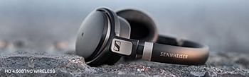 Sennheiser HD 4.50 Bluetooth Wireless Headphones with Active Noise Cancellation, Black and Silver(HD 4.50 BTNC)/One Size/Black and Silver