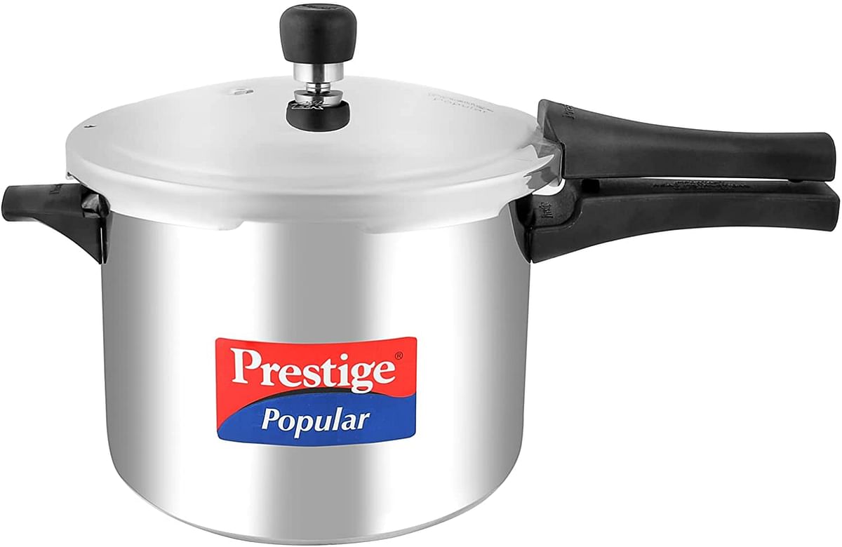 Prestige Mpp20652 Popular 5 Ltr. Sleek & Simple Stainless Steel Pressure Cooker/5 Ltr/Silver