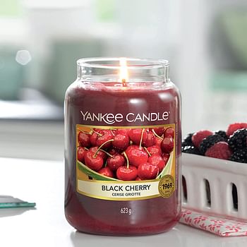 Yankee Candle Large Jar Candle/Black Cherry/Classic Large Jar