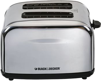 Black+Decker 2 Slice Cool Touch Bread Toaster, White - ET222-B5 /2-Slice/Silver