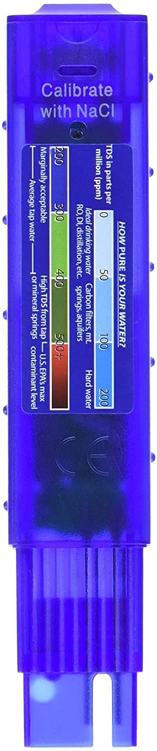 HM Digital TDS-EZ Water Quality TDS r, 0-9990 ppm Measurement Range, 1 ppm Resolution, 3% Readout Accuracy