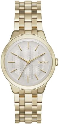 Dkny Women'S Silver Dial Stainless Steel Band Watch Ny2382 Analog 36 mm - Gold