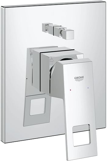 Grohe Eurocube Single-Lever Bath Mixer, 19896000/Silver/One size