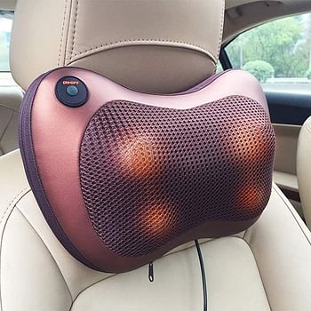 Neck Massage Pillow and shoulders, adomen, legs and Back Massager Relaxation by 8 Head with Magnet Massage Pillow Vibrator Electric with Heating Kneading Therapy Multi Color