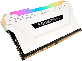 Corsair Vengeance RGB Pro 32GB (2x16GB) DDR4 3200 (PC4-25600) C16 Desktop Memory – White (CMW32GX4M2E3200C16W)/One size