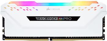 Corsair Vengeance RGB Pro 32GB (2x16GB) DDR4 3200 (PC4-25600) C16 Desktop Memory – White (CMW32GX4M2E3200C16W)/One size