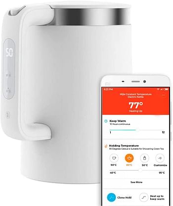 Xiaomi Mi Smart Kettle With Optional Ios/Android App Control, White, Xm200044, Xiaomi Smart Kettle Pro White