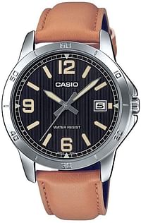 Casio Brown Leather Men Watch MTP-V004L-1B2UDF /Brown/41.5 millimeters