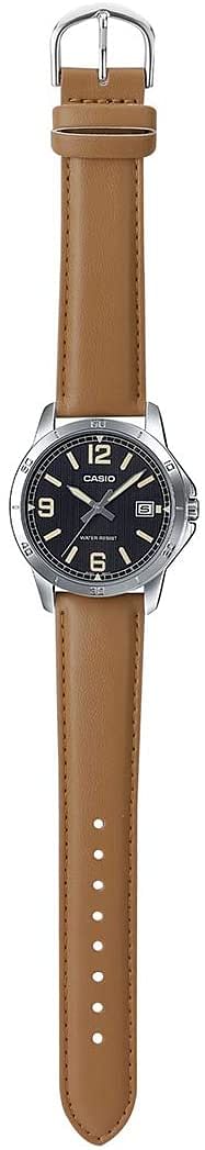 Casio Brown Leather Men Watch MTP-V004L-1B2UDF /Brown/41.5 millimeters