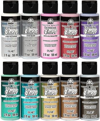 FolkArt Color Shift Chameleon Paint Set, 2 oz PROMOFAGLT /Extreme Glitter/2 oz