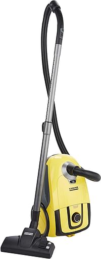 Karcher Vacuum Cleaner, HEPA, Water Filter, Allergy sufferers, 1100W only, Low Consumption, Karcher VC2/Yellow/2.8 Liter