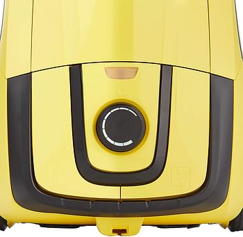 Karcher Vacuum Cleaner, HEPA, Water Filter, Allergy sufferers, 1100W only, Low Consumption, Karcher VC2 2.8 Liter - Yellow