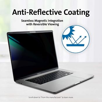 Kensington MP16 MacBook Pro Magnetic Privacy Screen for 2019 16" MacBook Pro (K52200WW)/16" MacBook Pro/Black