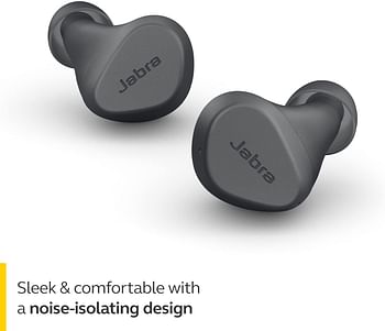 Jabra Elite 2 In Ear Wireless Bluetooth Earbuds – Noise Isolating True Wireless buds with 2 built-in Microphones, Rich Bass, Customizable Sound and Alexa Built-in (Android Only)- Dark Grey/One size