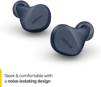 Jabra Elite 2 In Ear Wireless Bluetooth Earbuds – Noise Isolating True Wireless buds with 2 built-in Microphones, Rich Bass, Customizable Sound and Alexa Built-in (Android Only) - Navy/One size