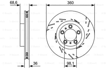 Bosch 0 986 479 D23 Brake DISCS - Silver - One Size