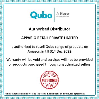 Qubo Smart Home Security Wifi Camera With Intruder Alarm System | 1080P Full Hd 2Mp Camera | Weather Resistant | Alexa & Ok Google Enabled | By Hero Group