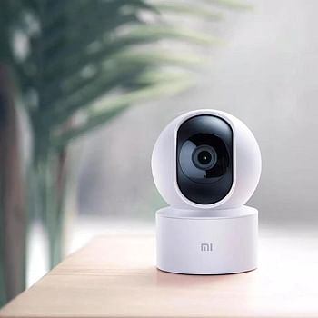 Xiaomi Mi 360 DEGREE Camera 1080p 360 DEGREE panoramic view, full protection Infrared Night Vision AI Human Detection Compatible with Android 4.4, iOS 9.0 and above White /one Size