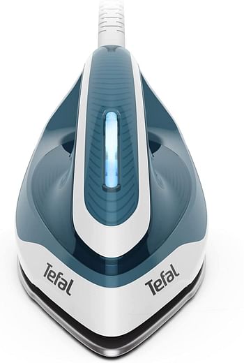 TEFAL Express Easy Steam Station, 1.7 Liters, Lock system, Blue / White, Ceramic Xpres Glide, SV6131G0