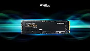 SAMSUNG 970 EVO Plus SSD 2TB M.2 NVMe Interface Internal Solid State Drive with V NAND Technology MZ V7S2T0B/AM, Black/2TB/Black