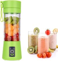 La Hestiare Portable Blender, Personal Size Blender Shakes and Smoothies, Mini Juicer Cup USB Rechargeable, Handheld Travel Blender Fruit Mixer 380ml (Green)