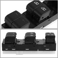 DNA Motoring WSW-033 Factory Style Driver Side Master Power Window Lifter Switch, Black/1 piece