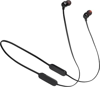 JBL Tune 125BT Wireless In-Ear Headphones, Pure Bass Sound, Lossless 5.0 Bluetooth, 16H Battery, Magnetic Cable, Multi-Point Connection, Voice Assistant, 3-Button Remote with Mic  JBLT125BTBLK - Black